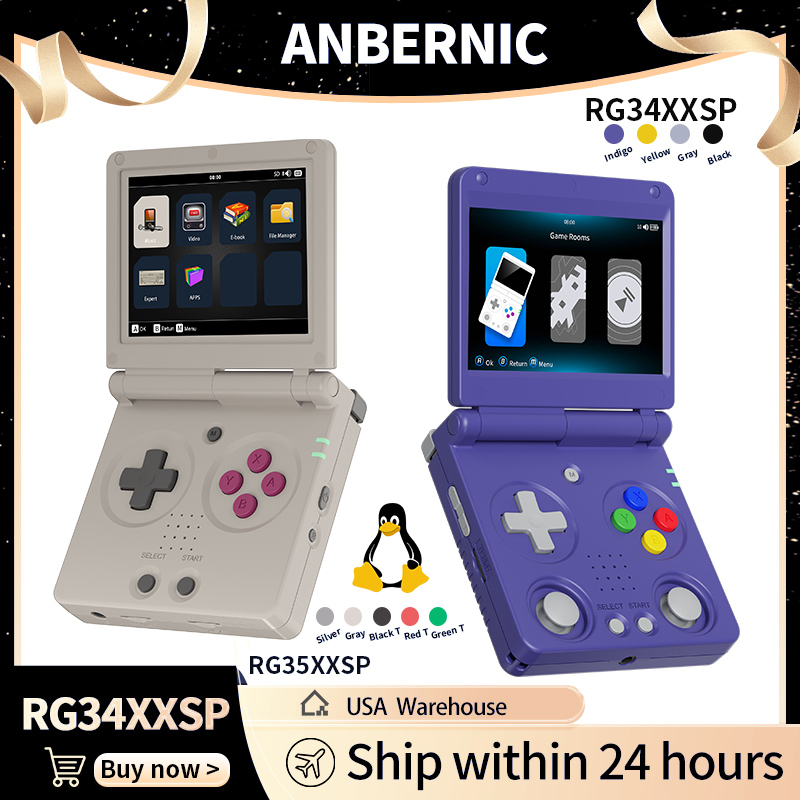 Retro Gaming Kiosk - Anbernic RG34XXSP RG35XXSP وحدة تحكم ألعاب