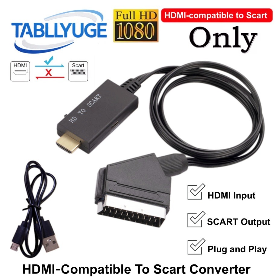 كابل محول HDMI متوافق مع SCART - مراجعة Scart To Hdmi وسعره