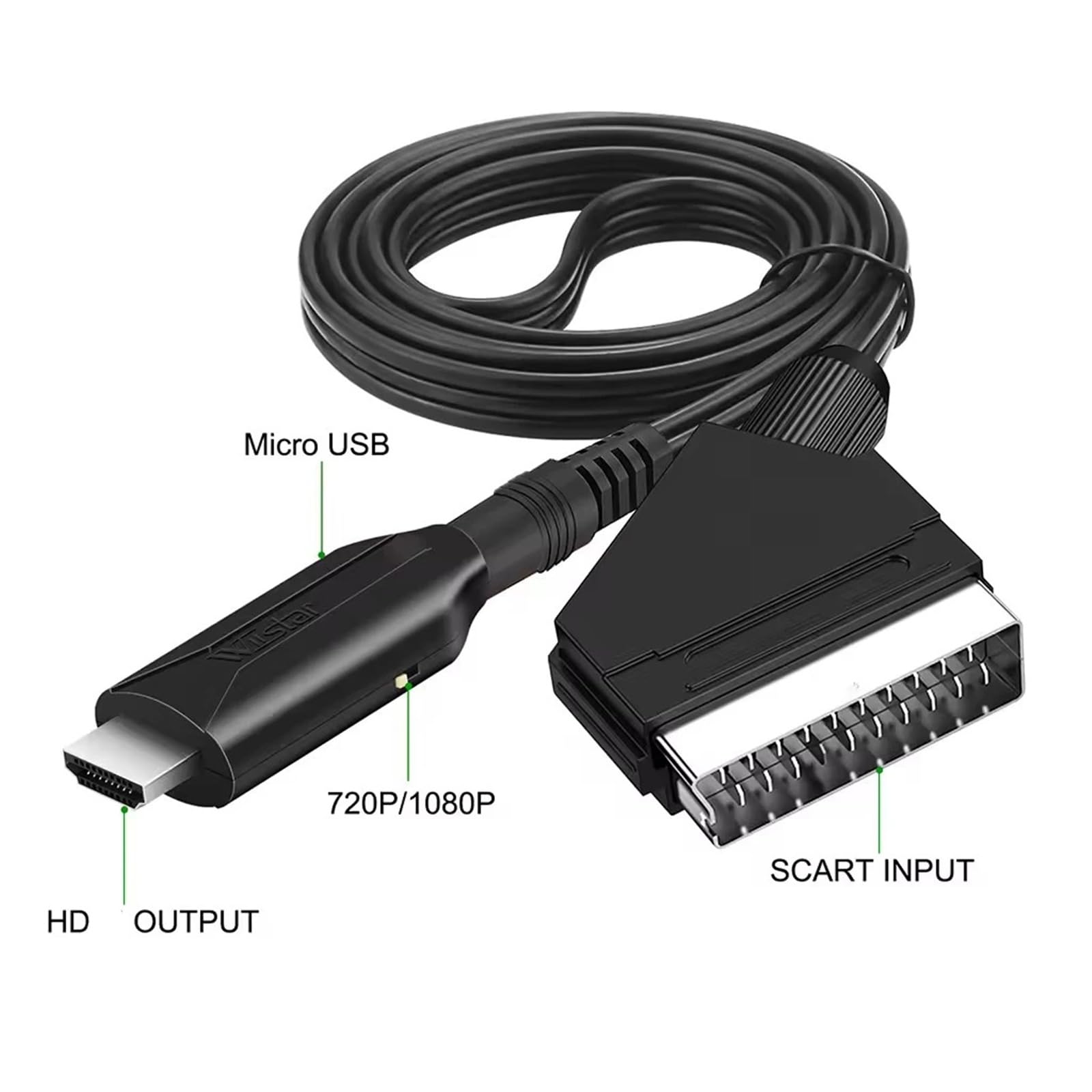 كابل محول من SCART إلى HDMI، م - مراجعة Scart To Hdmi وسعره
