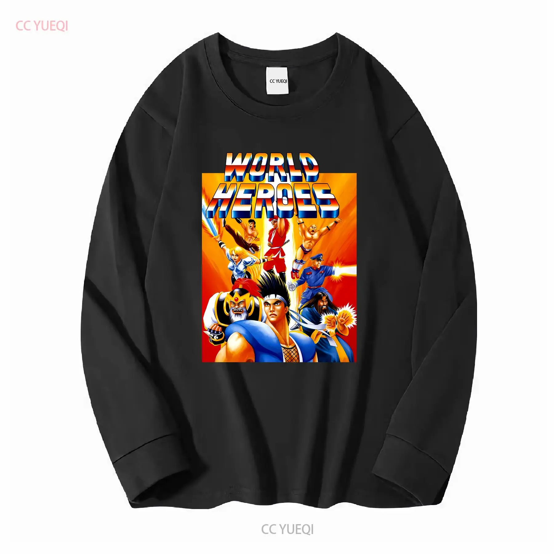 تي شيرت World Heroes Classic N - مراجعة Retro Gaming T Shirt وسعره