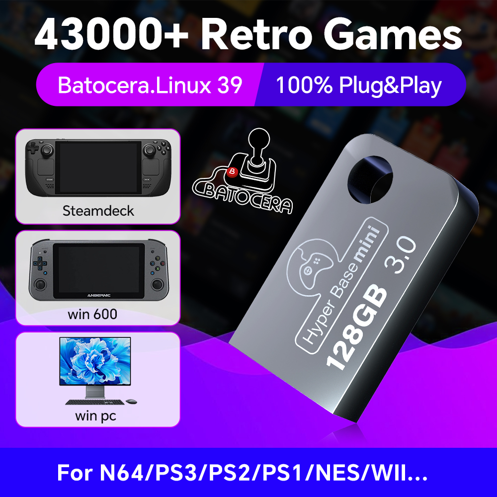 Batocera-محرك أقراص فلاش USB و - مراجعة Retro Gaming N64 وسعره